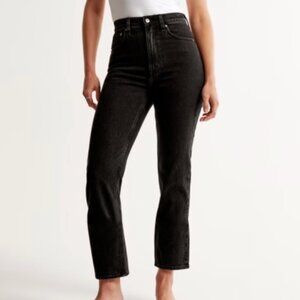 Abercrombie & Fitch Ultra High Rise Ankle Straight Jean